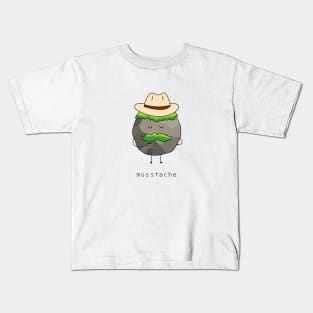 cowboy moss tache Kids T-Shirt